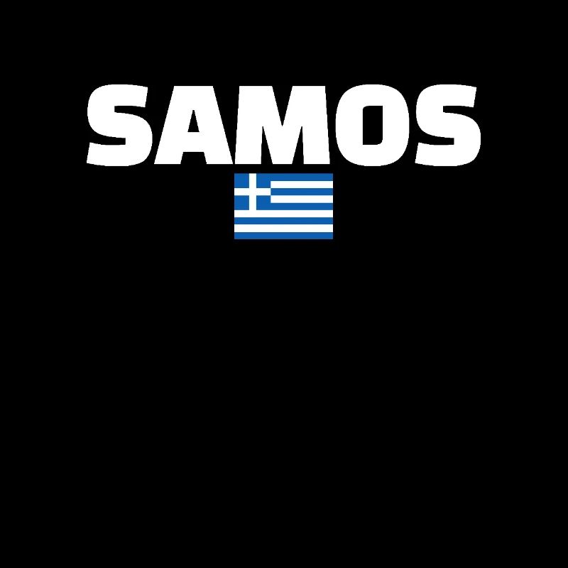 Samos Grèce Drapeau grec Grec