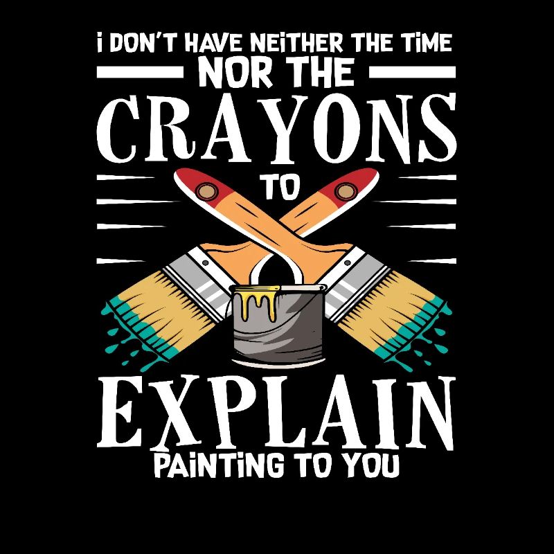 Dicton du peintre : Pas de temps pour les explications