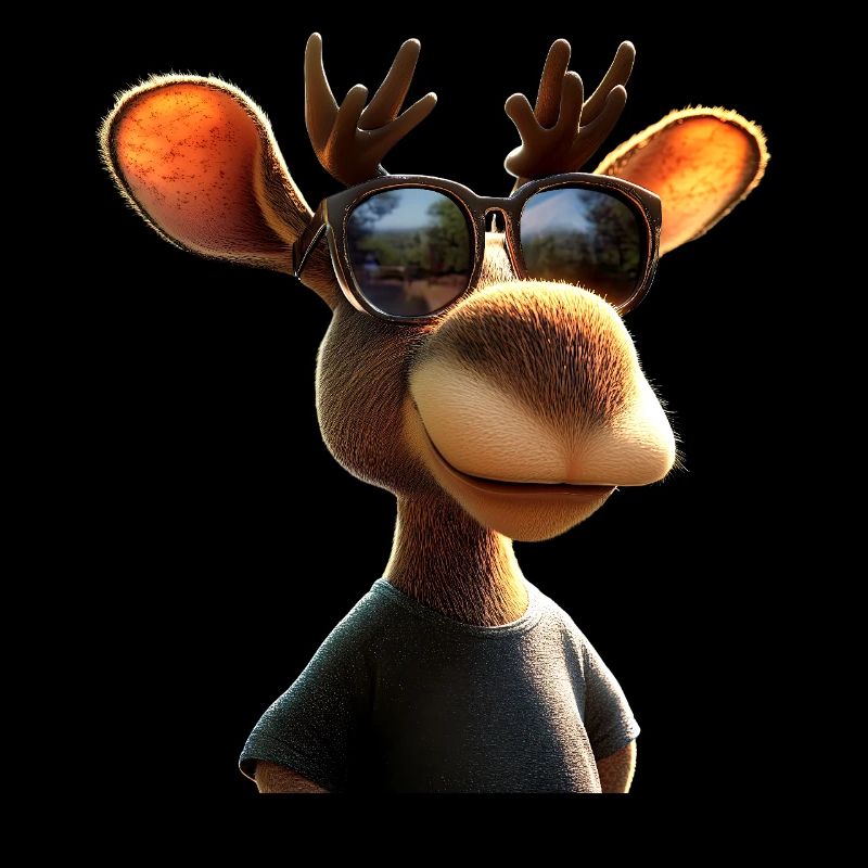 Elch Moose Elchbulle Geweih Hirsch Wilde Elche