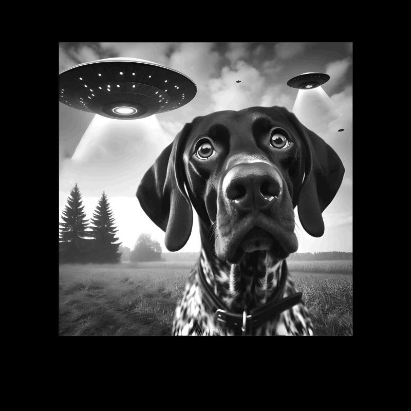 German Shorthaired Pointer Funny Sci-fi Graphic Se