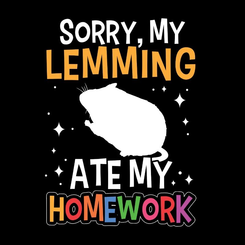Lemming has eaten homework Lemming