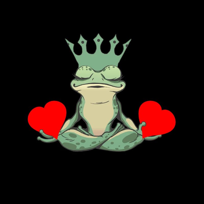 Grenouille de la Saint-Valentin Grenouilles Coeur Crapaud Roi