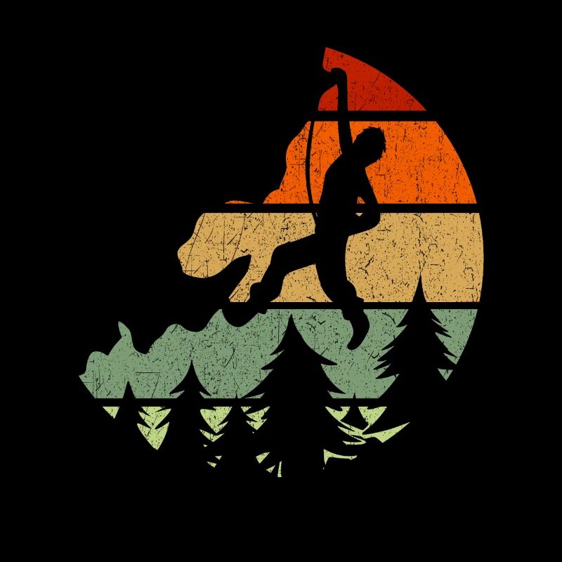 Freizeit Boulder Retro Klettershirt Sportklettern