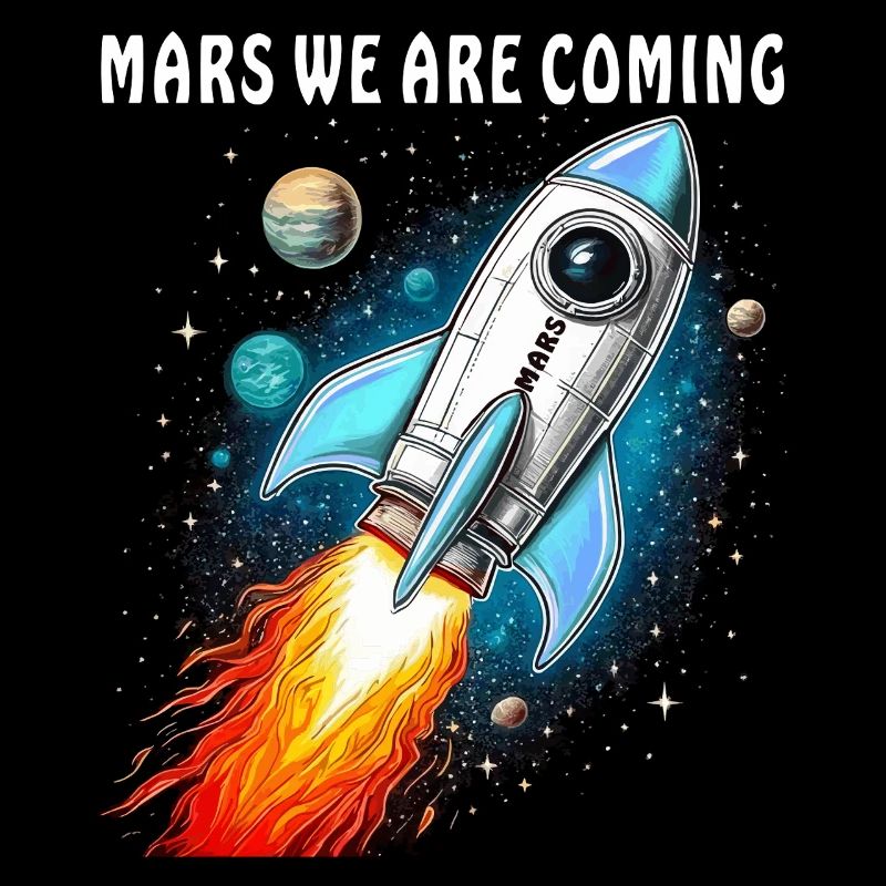 FUSÉE MARS NOUS ARRIVONS
