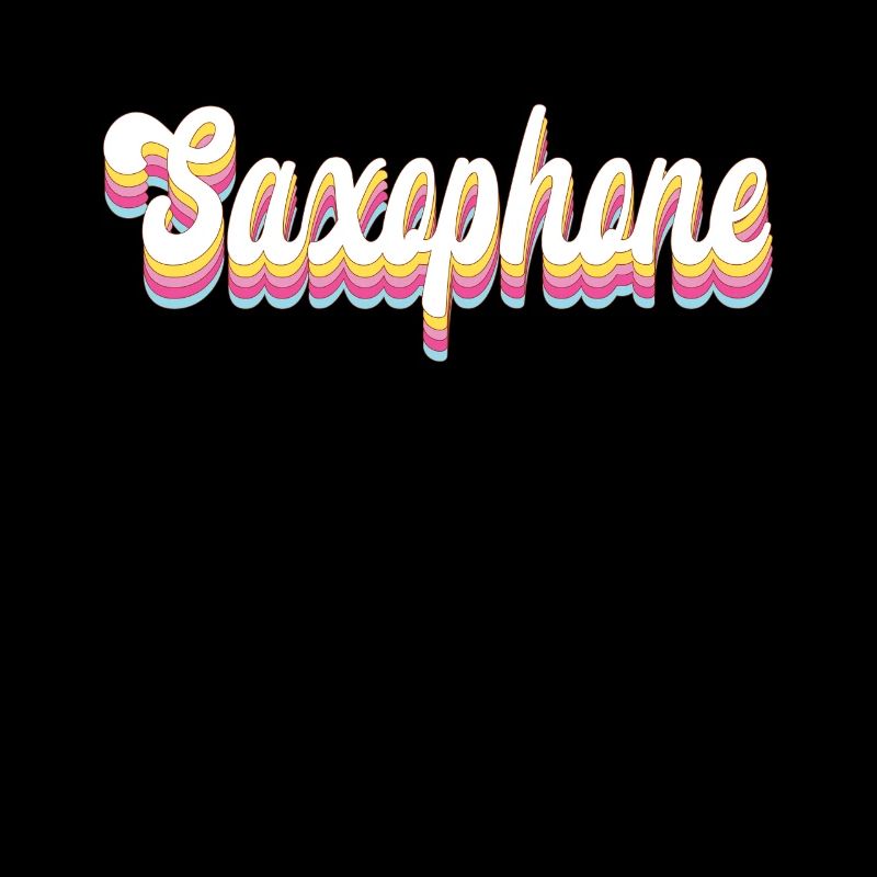 Saxophone Retro Vintage 80s 90s