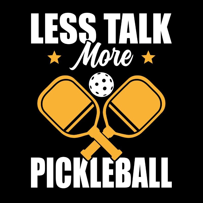Paddle Ball Player Gift Less Talk Pickleball