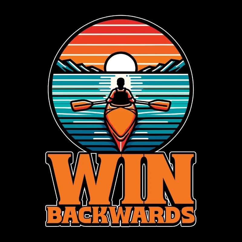 Water Rowing Win Backwards Loves Boating Canoeing