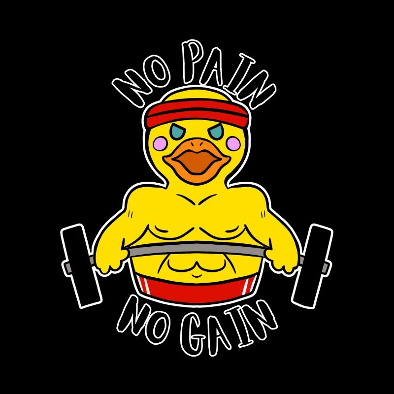 Pas de douleur, pas de gain Ducky Body Builder