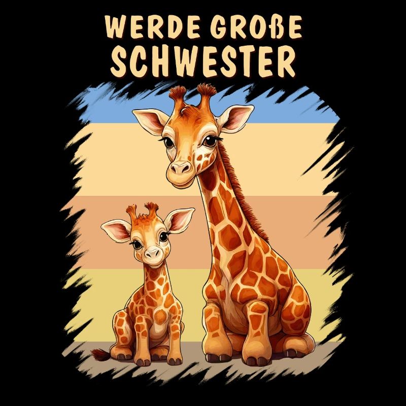 GIRAFFES BECOME A BIG SISTER