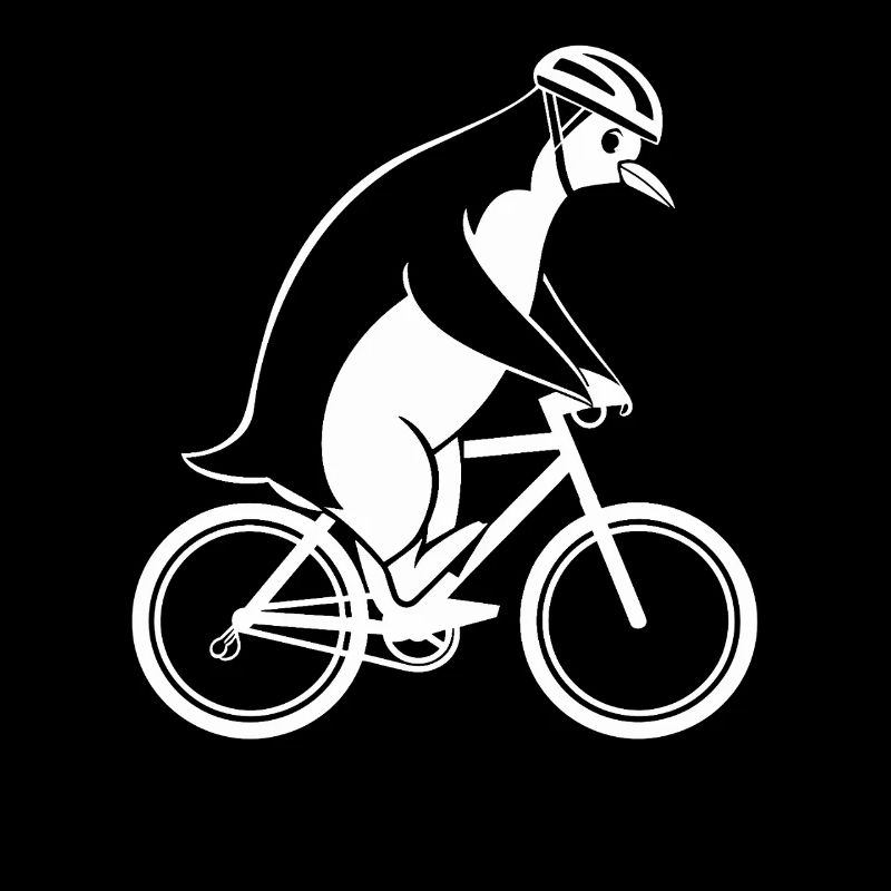 Pingouin à vélo pour les cyclistes