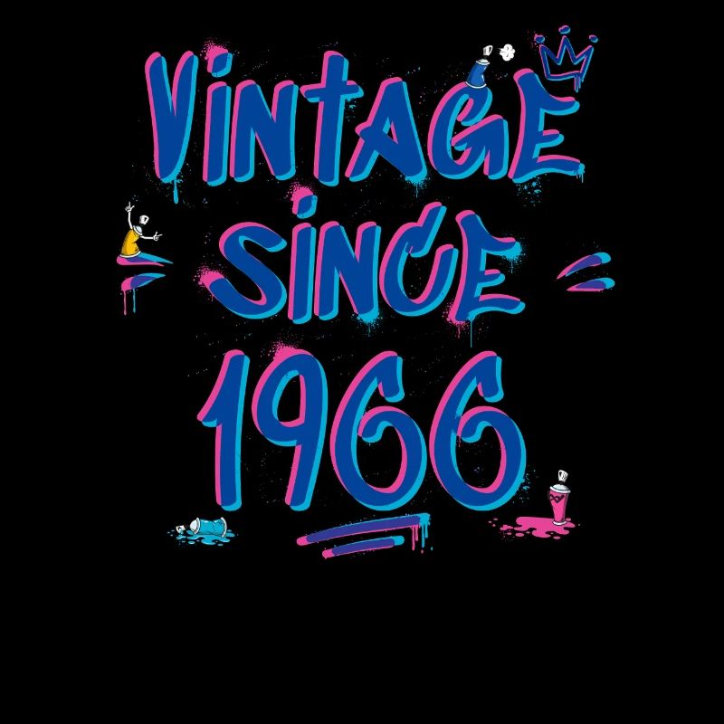 1966 Vintage Graffiti Glitch - 59 ans de style