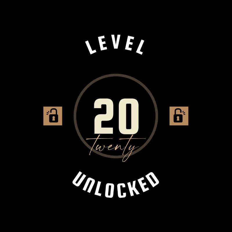 20. Geburtstag Level twenty unlocked, Geschenk