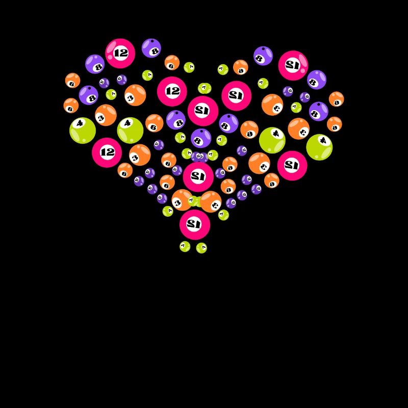 Bingo Heart Design for Lovers