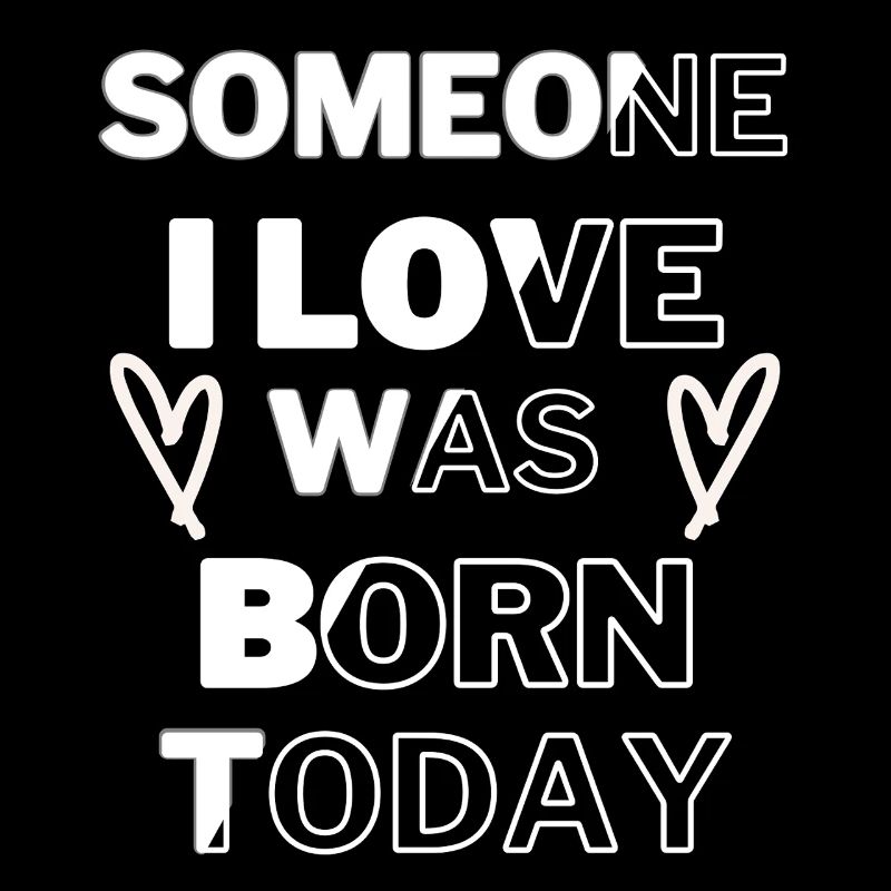 Bold Love Born Today Typographie Design