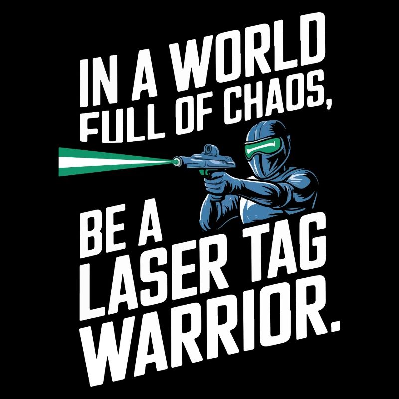 Sei in einer Welt voller Chaos ein Lasertag-Krieger.