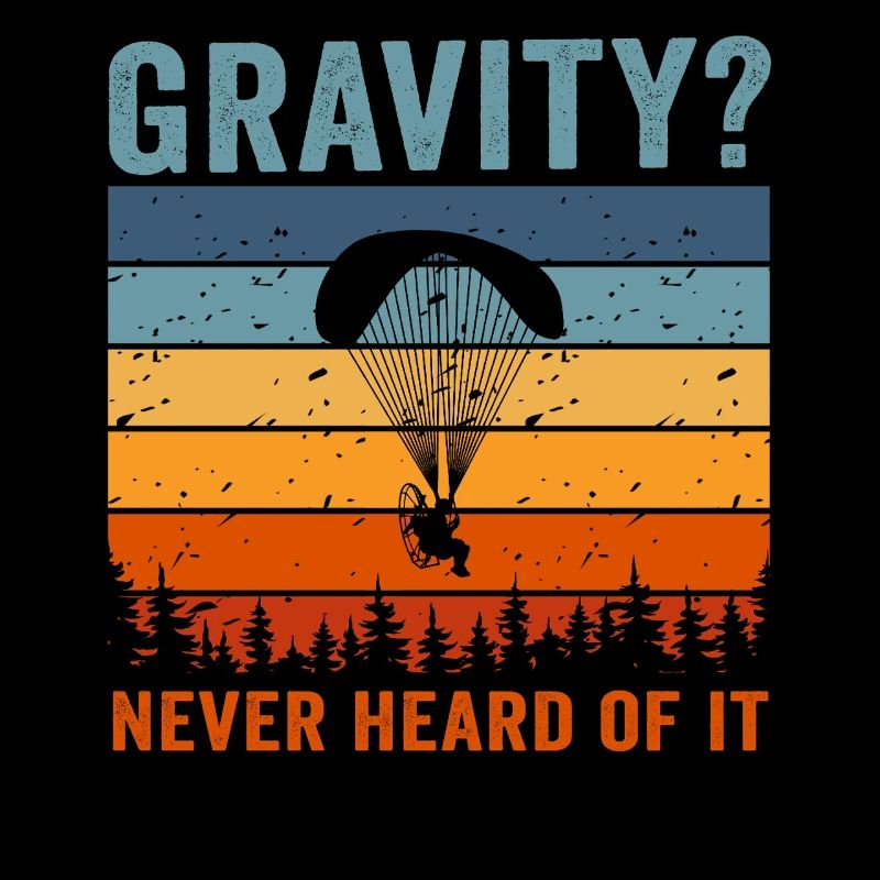 Mème hilarant de gravité de paramoteur