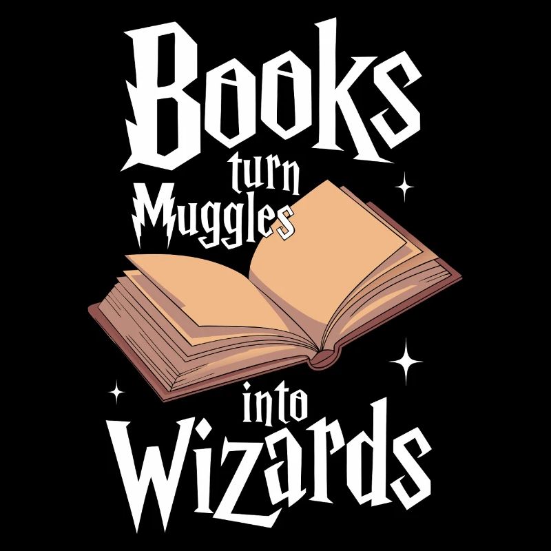 Bücher machen aus Muggeln Wizards Library Reader