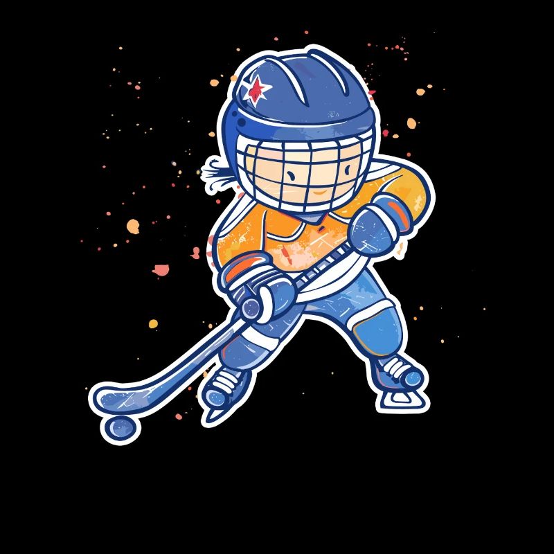 Kleiner Eishockeyspieler
