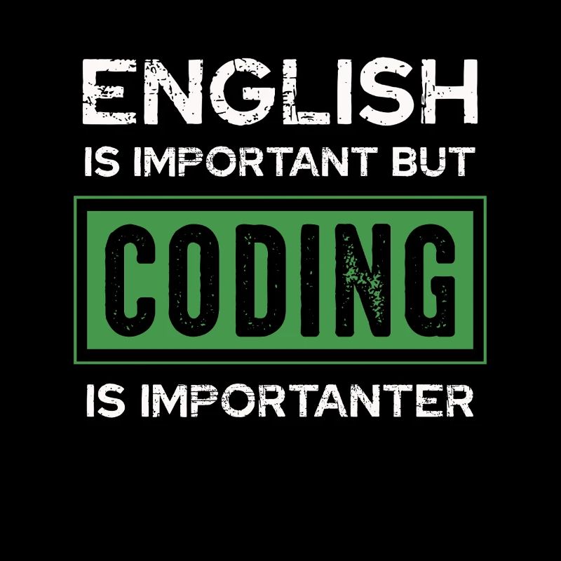 English is important, but programming is