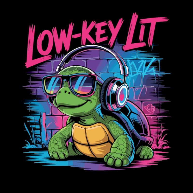 Low-Key Lit Schildkröte