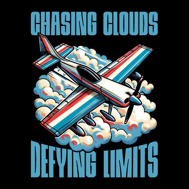 Aerobatic Pilot Chasing Clouds Defying Model Pilot
