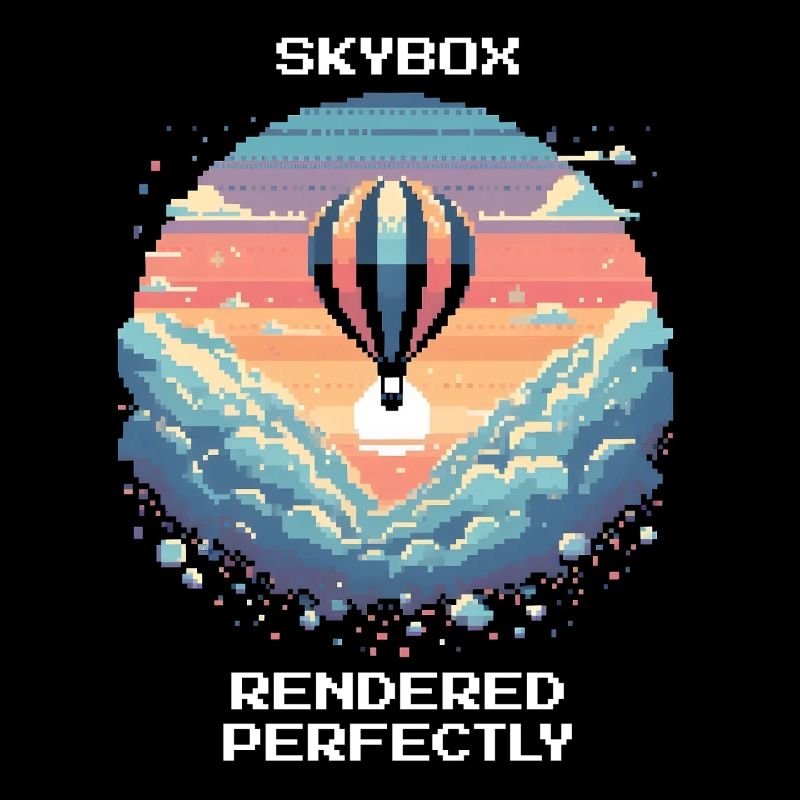 Skybox perfekt gerendert | Himmel Ballonfahrt