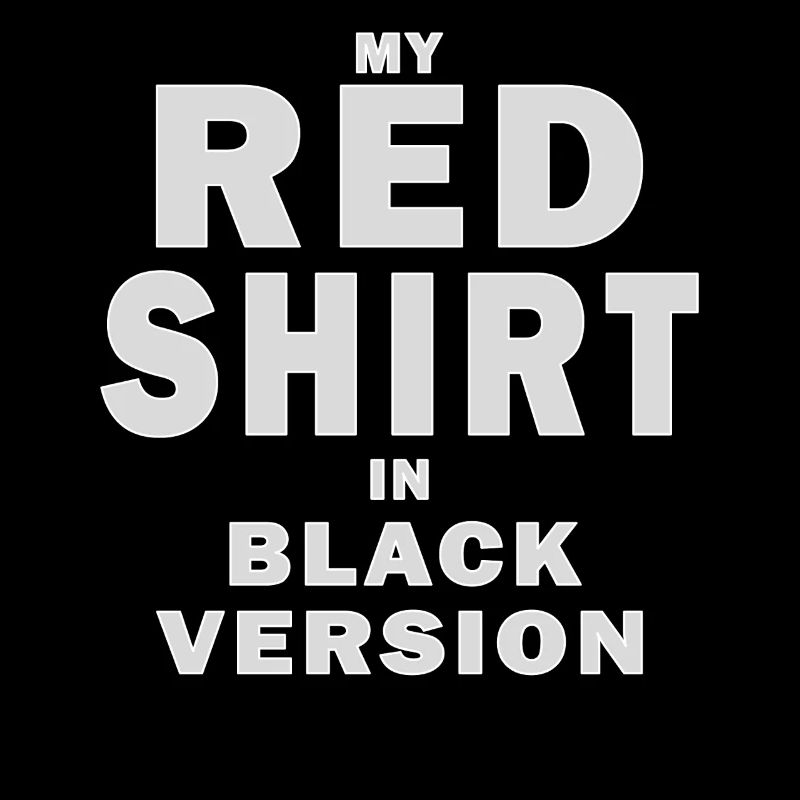 MA CHEMISE ROUGE EN VERSION NOIRE