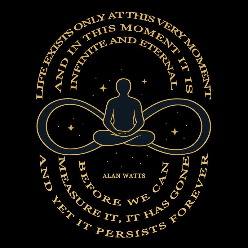 T-shirt Alan Watts Time Infinity