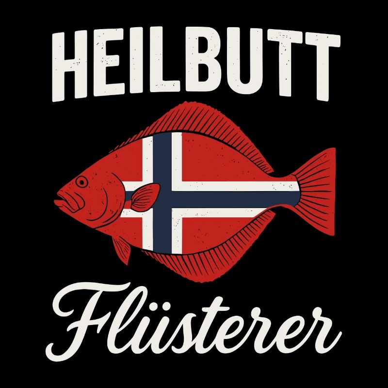 Heilbutt Flüsterer Norwegen Flagge