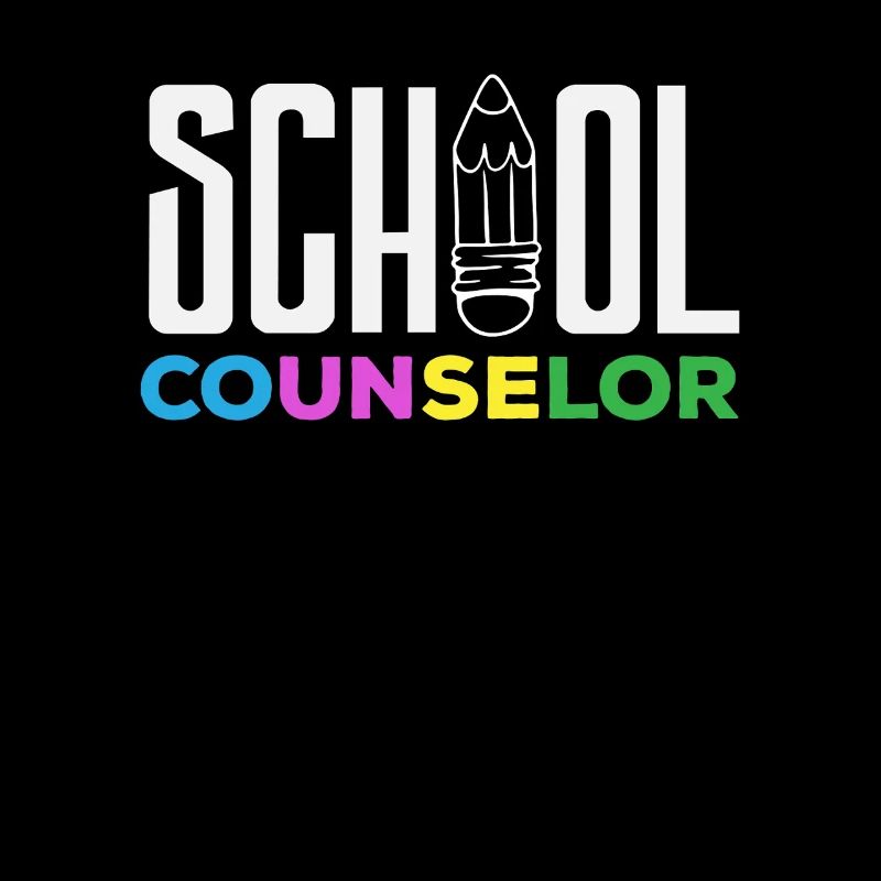 School Counselor Colored Pencil Design