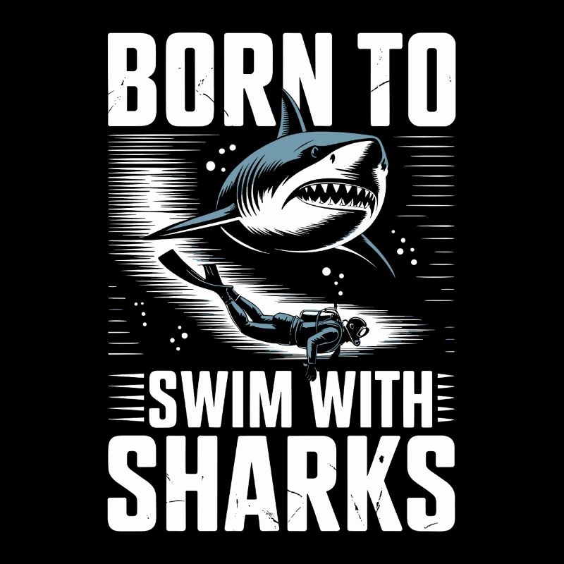 Né pour nager avec les requins