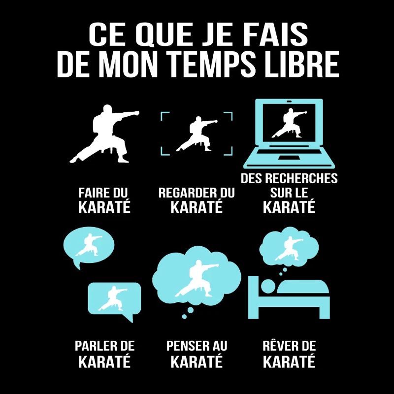 Ce Que Je Fais De Mon Temps Libre Karaté Humour
