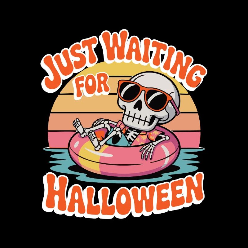 Chill Skelett Halloween Vibes
