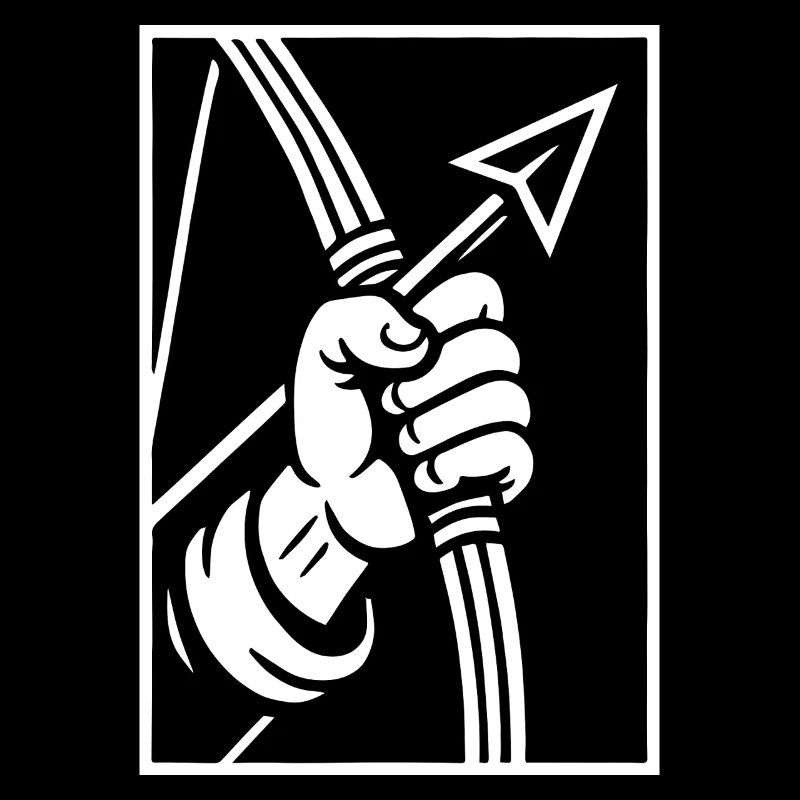 Tir à l’arc main avec flèche