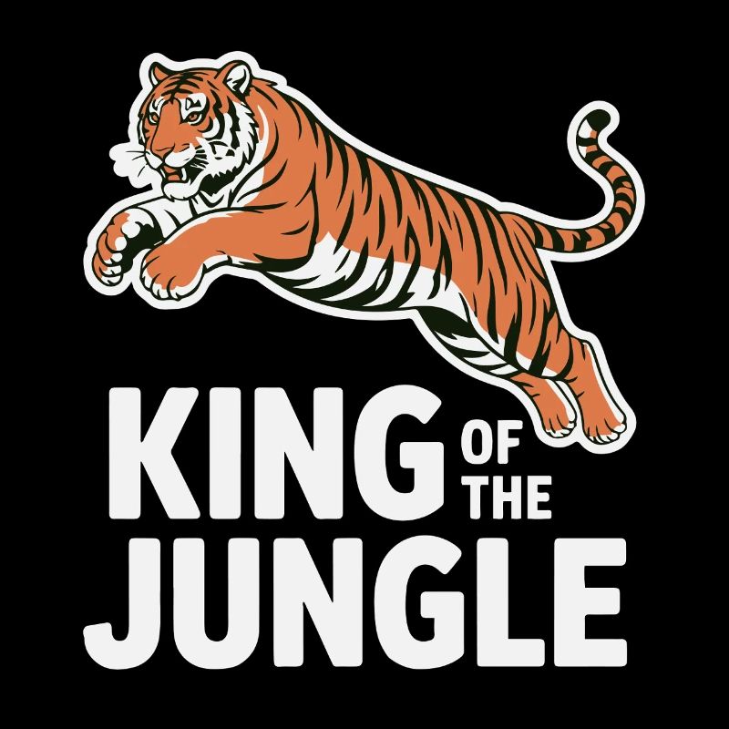 Jungle King Tiger Illustration