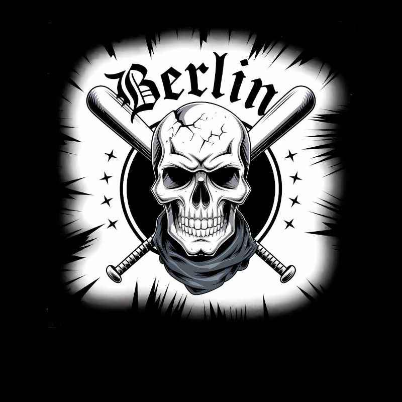 Conception d’épées croisées crâne de Berlin