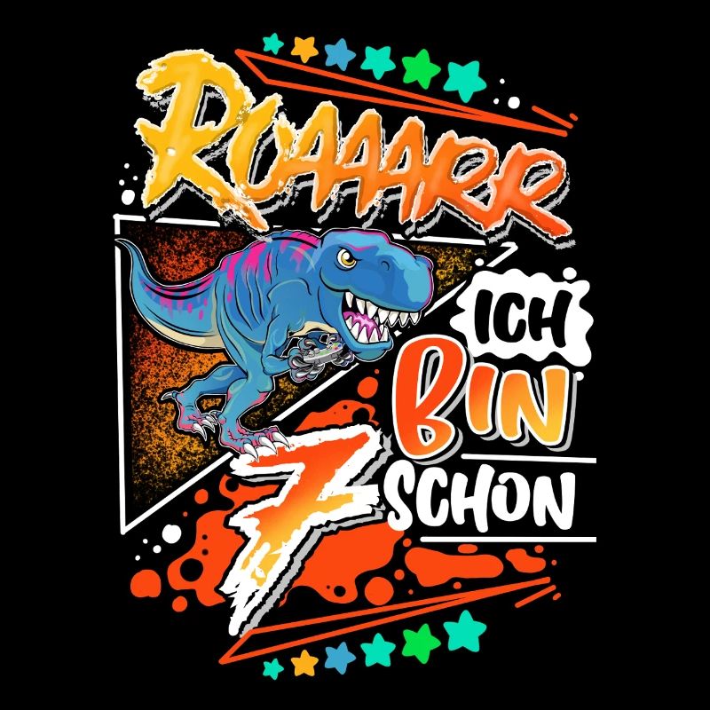 7th Birthday Dinosaur T Rex