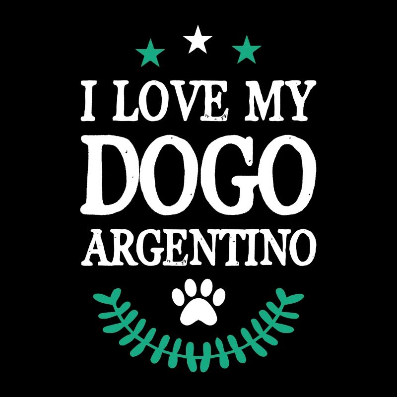 Chien Argentin Love Déclaration Design