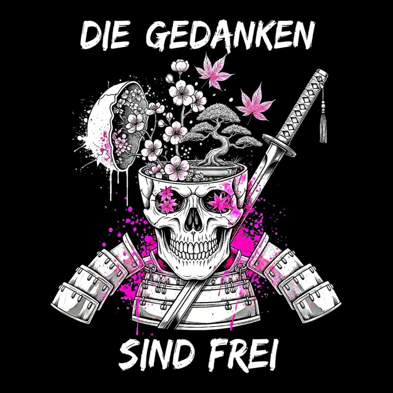 Kriegerischer Totenkopf Samurai