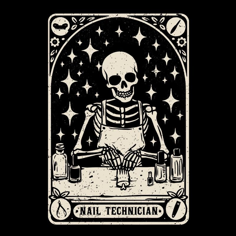 Nageldesignerin Nail Technician Tarot Card