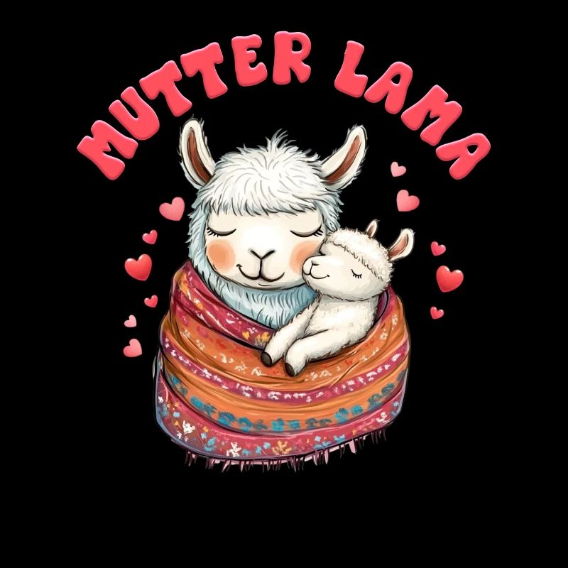 Bald Mama MAMA LLAMA MUTTER Lustiges