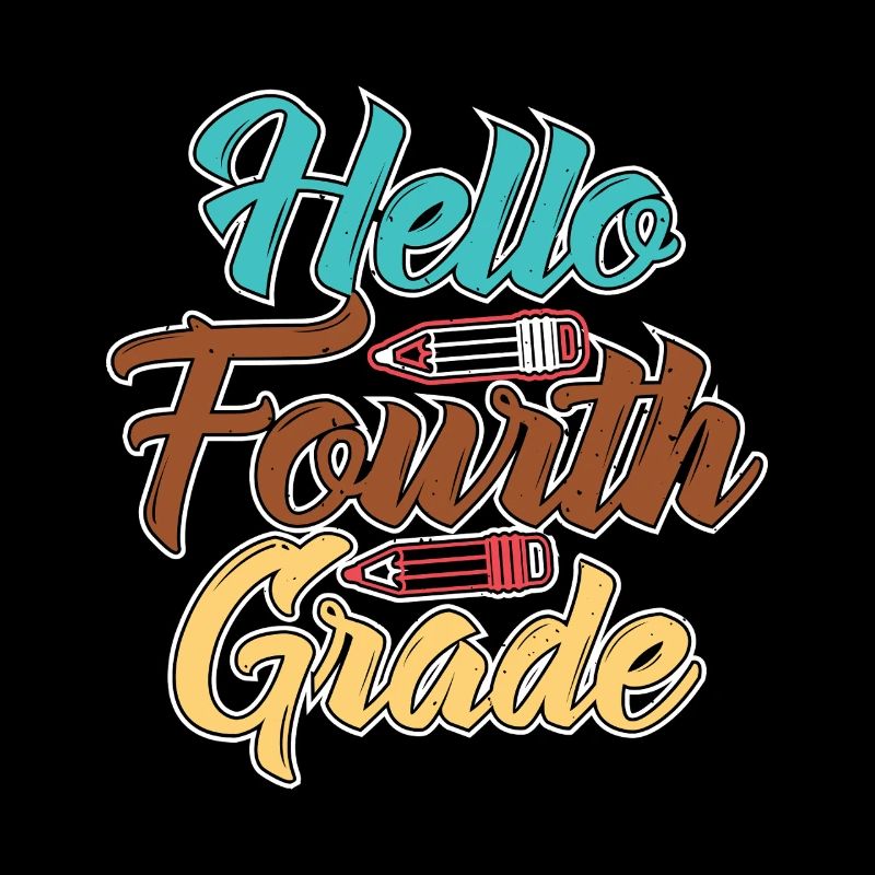 Hello Fourth Grade School Celebration Design