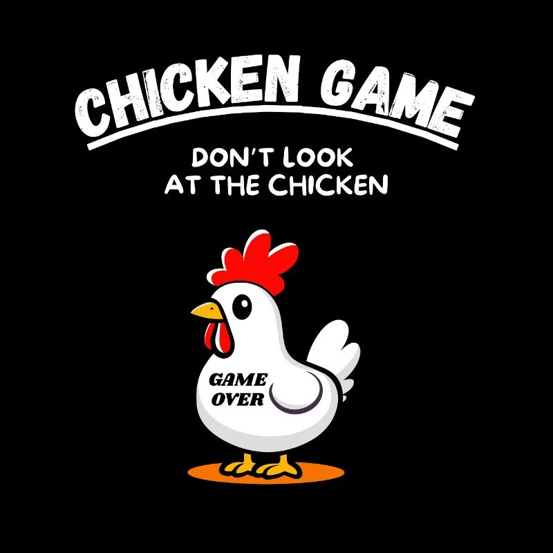 Funny Chicken Game Chicken Laugh Party Fun Gamer