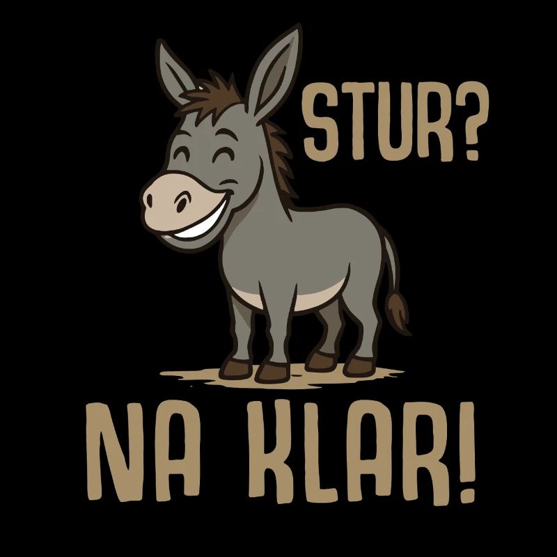 Funny donkey saying - Stur na klar