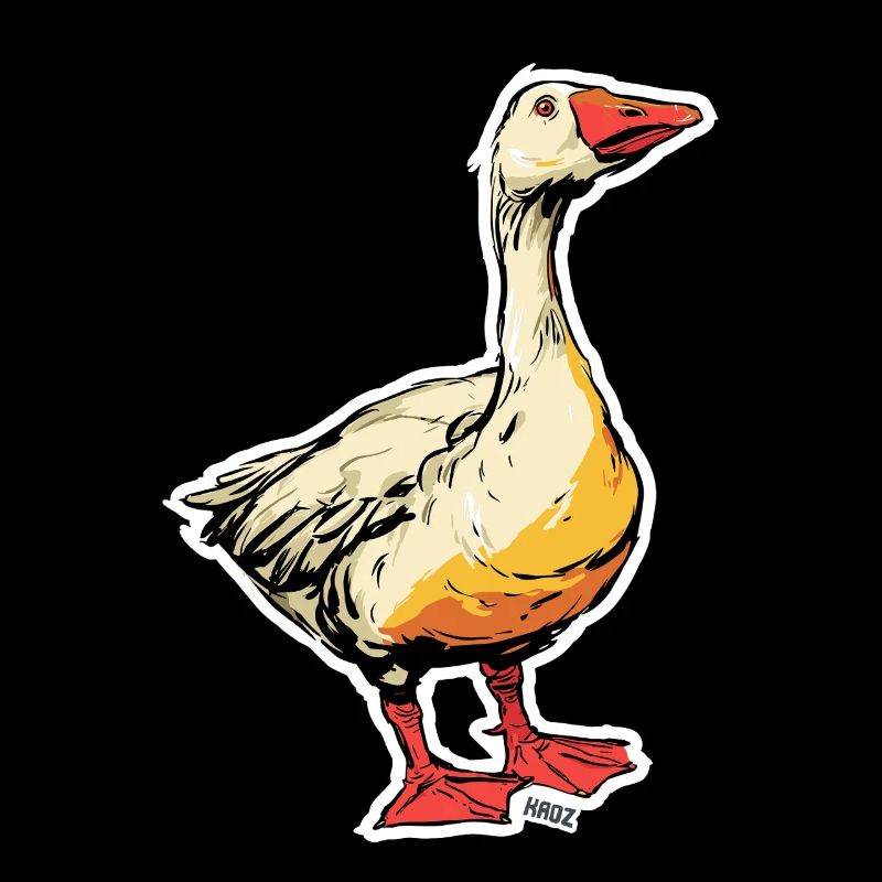 Comic Goose with Beak