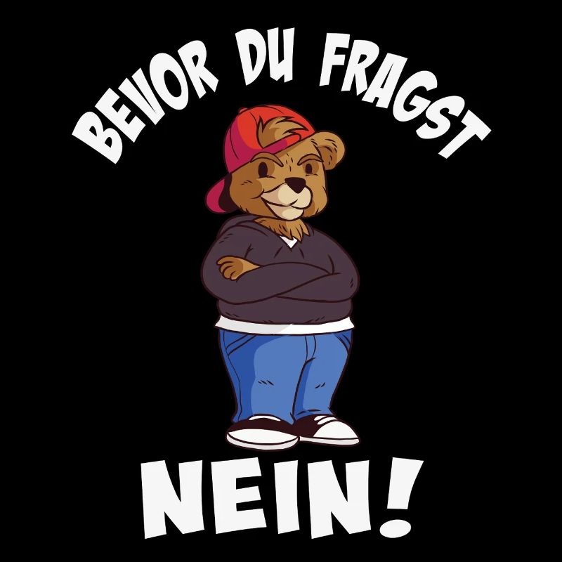 Cool bear style with trendy hat