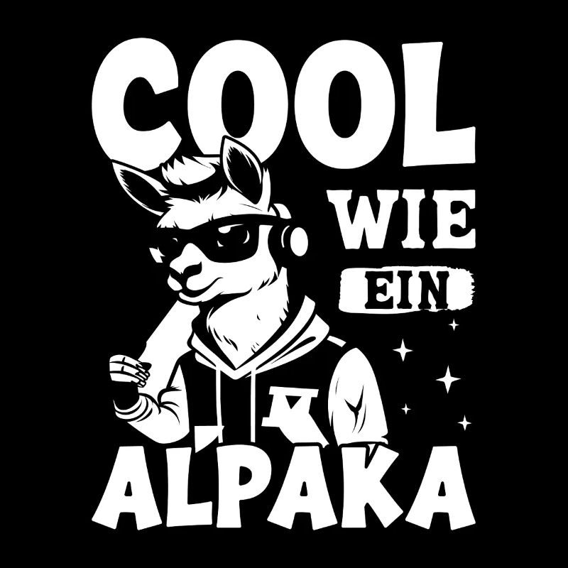 Éventail d’alpaga COOL COMME UN LAMA D’ALPAGA Drôle