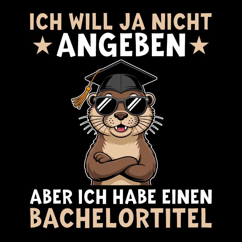 Bachelorabschluss - Otter mit Bachelortitel