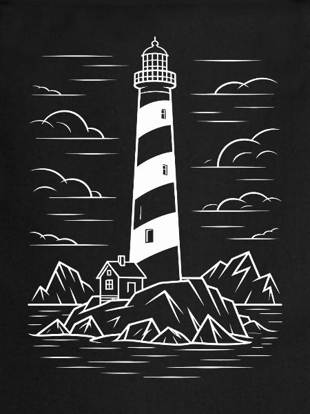 Phare sur le rocher