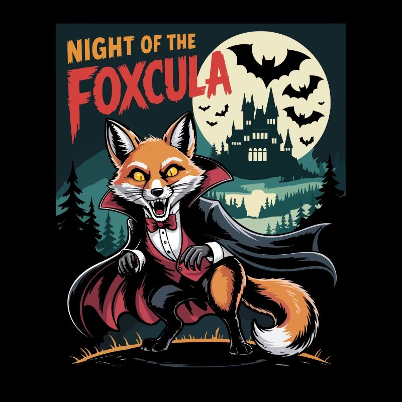 Fuchs Nacht am Schloss mit Vampiren
